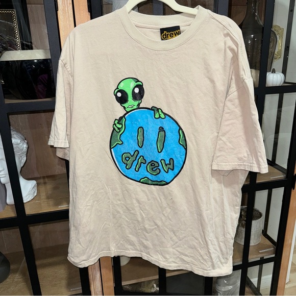 Justin Bieber Drew house Allen alien tee tshirt short sleeve oversized planet - Picture 2 of 6